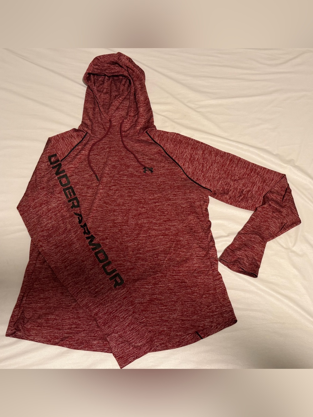 Under Armour Women's Marled Burgundy Hooded Pullover